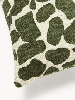 Funda de cojín en tejido bouclé y chenilla Nenda