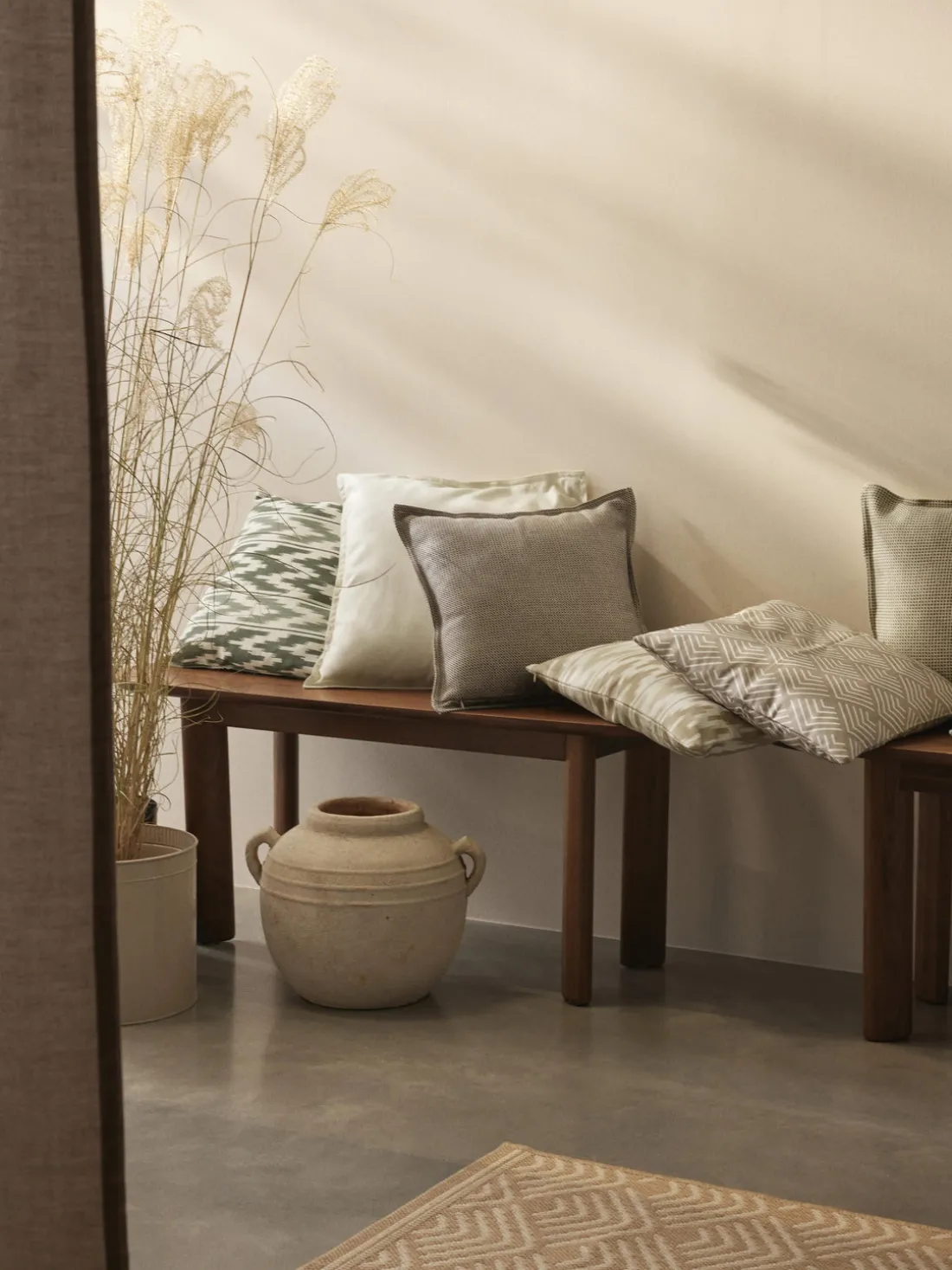 Funda de cojín para exterior con estampado ikat Maillot