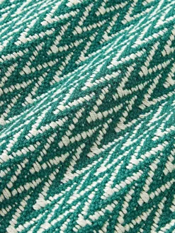 Funda de cojín para exterior con tejido artesanal y flecos Suria