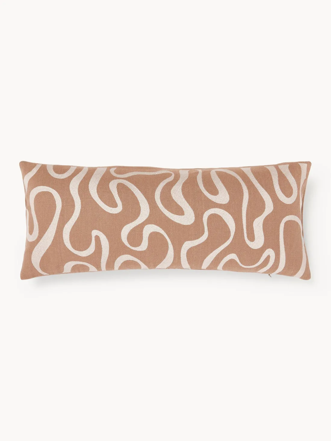 Funda de cojín para exterior con estampado de ondas bordadas Shanti