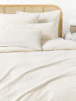 Funda nórdica a cuadros texturizados Vivienne