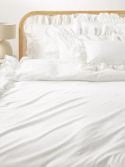 Funda nórdica de algodón con volantes Louane
