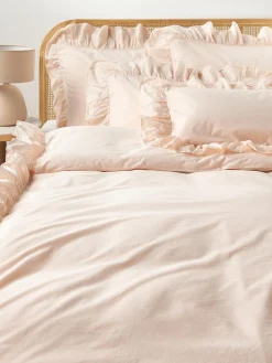 Funda nórdica de algodón con volantes Louane