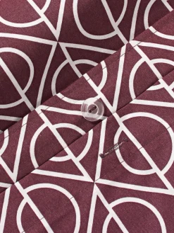 Funda nórdica de algodón estampado geométrico Jella