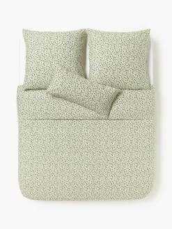 Funda nórdica de algodón lavado con fino estampado floral Nolana