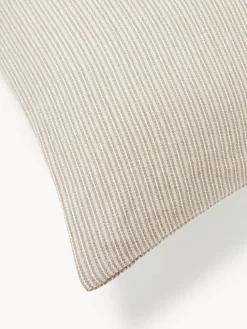 Funda nórdica de franela con rayas finas Javon