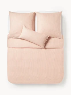 Funda nórdica de franela con rayas finas Javon