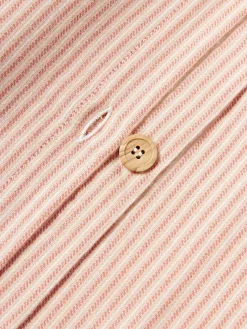 Funda nórdica de franela con rayas finas Javon