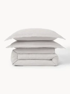 Funda nórdica de lino con ribete Linna