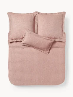 Funda nórdica de lino con ribete Linna