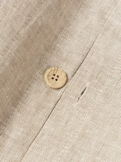 Funda nórdica de lino con ribete Linna