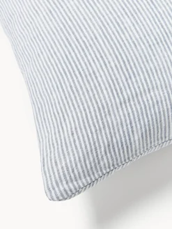 Funda nórdica de lino lavado con rayas finas Rinna