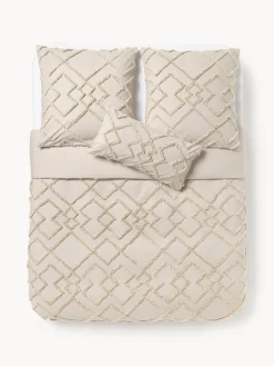 Funda nórdica de percal con mechones Faith