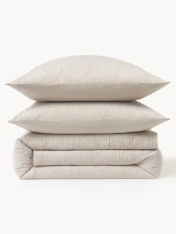 Funda nórdica de percal de algodón lavado Leonora