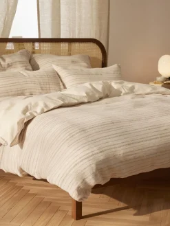 Funda nórdica en tejido de cáñamo Mindy