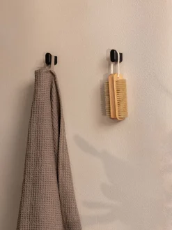 Ganchos toalla MILO / 2 uds. / Negro