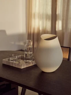 Gran jarrón hecho a mano en gres Opium, 39 cm