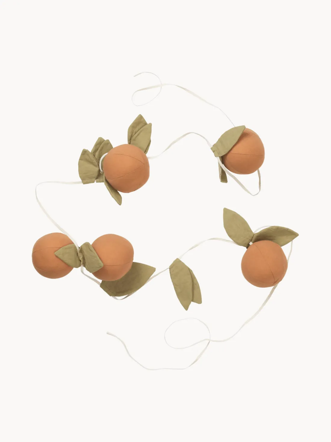 Guirnalda de algodón ecológico Oranges