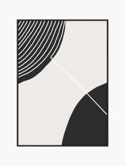 Impresión digital enmarcada Feminine Doodles