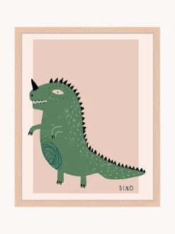 Impresión digital enmarcada Dino