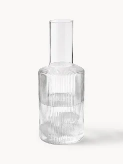 Jarra de agua soplada con relieves Ripple, 1 L