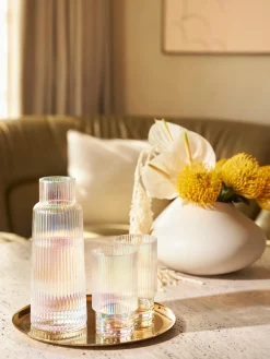 Jarra iridiscente con relieve Minna, 1,1 L