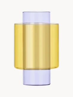 Jarrón artesanal de vidrio Boreale, 21 cm