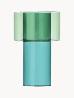 Jarrón artesanal de vidrio Boreale, 21 cm