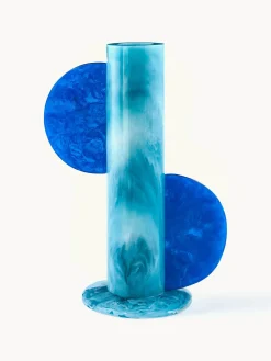 Jarrón artesanal en look mármol Mustique, 30 cm