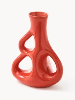 Jarrón de cerámica artesanal Three Ears, Al 21 cm