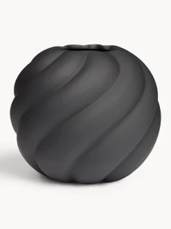 Jarrón de cerámica pintado a mano Twist Ball, 20 cm