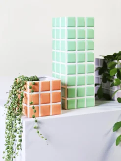 Jarrón de diseño Tile, 28 cm