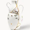 Jarrón de porcelana fina Kintsugi, 32 cm