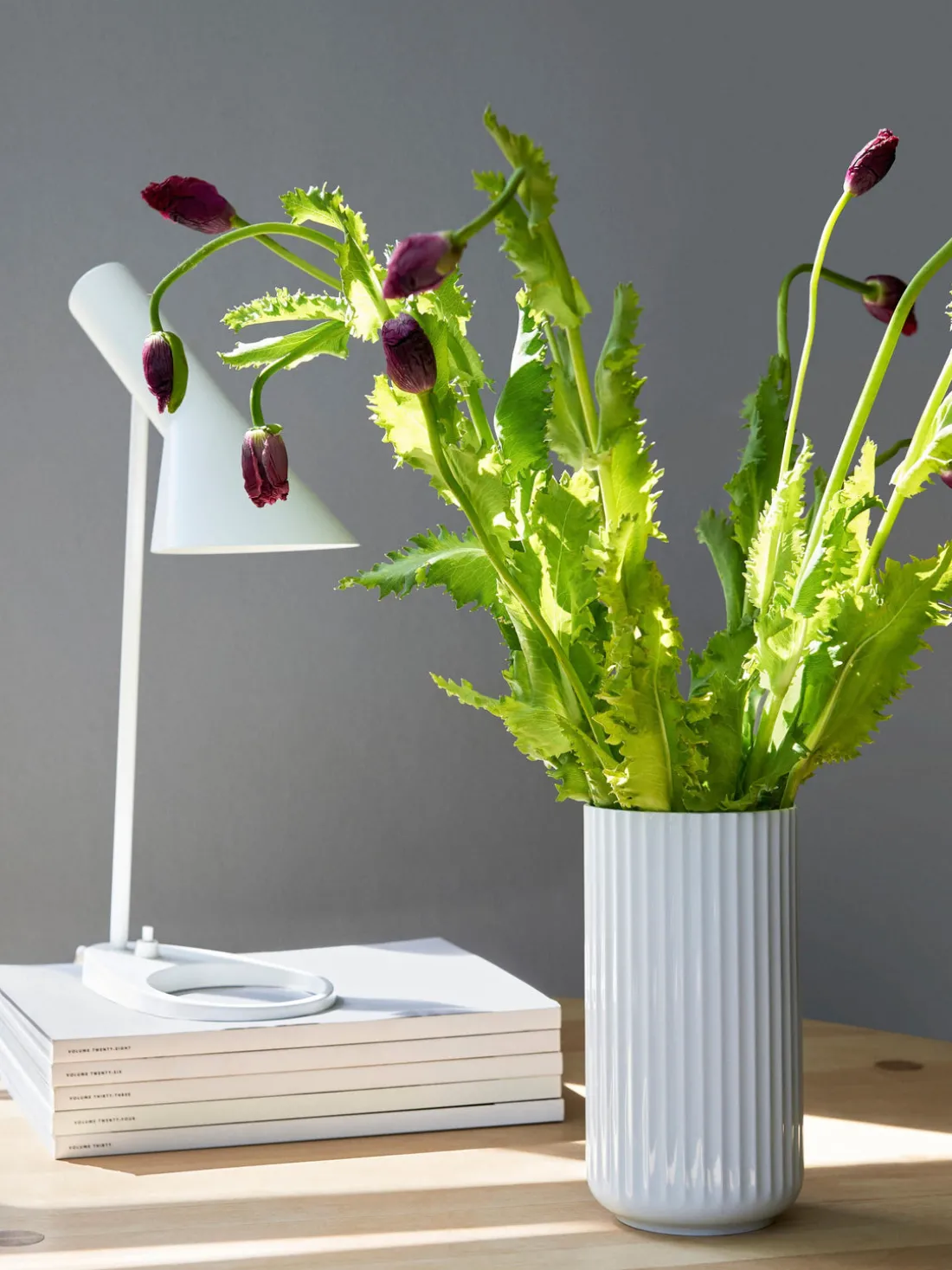 Jarrón de porcelana Lyngby, 21 cm