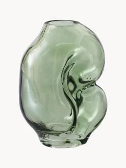 Jarrón de vidrio artesanal Gleam, 18 cm