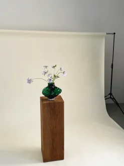 Jarrón de vidrio soplado Canyon, 23 cm