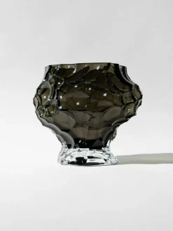 Jarrón de vidrio soplado Canyon, 18 cm