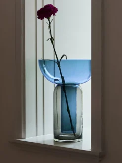 Jarrón de vidrio soplado Torus, 33 cm