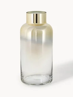 Jarrón de vidrio soplado Uma, 35 cm