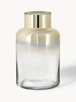 Jarrón de vidrio soplado Uma, 27 cm