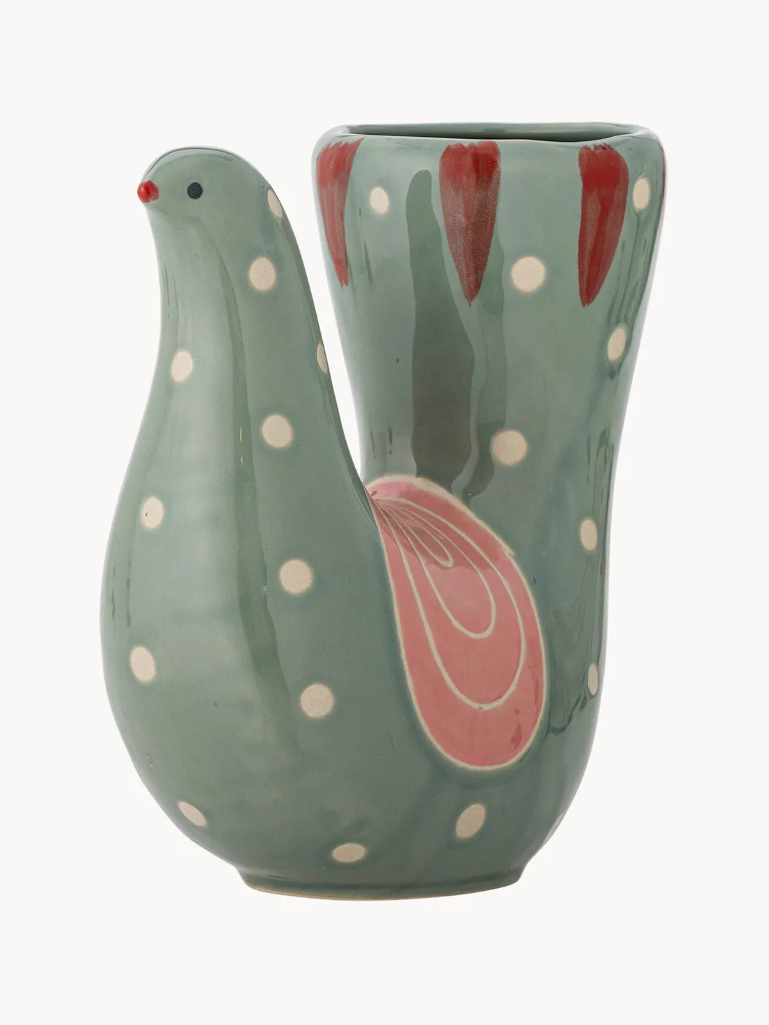 Jarrón pintado a mano Trudy, 19 cm