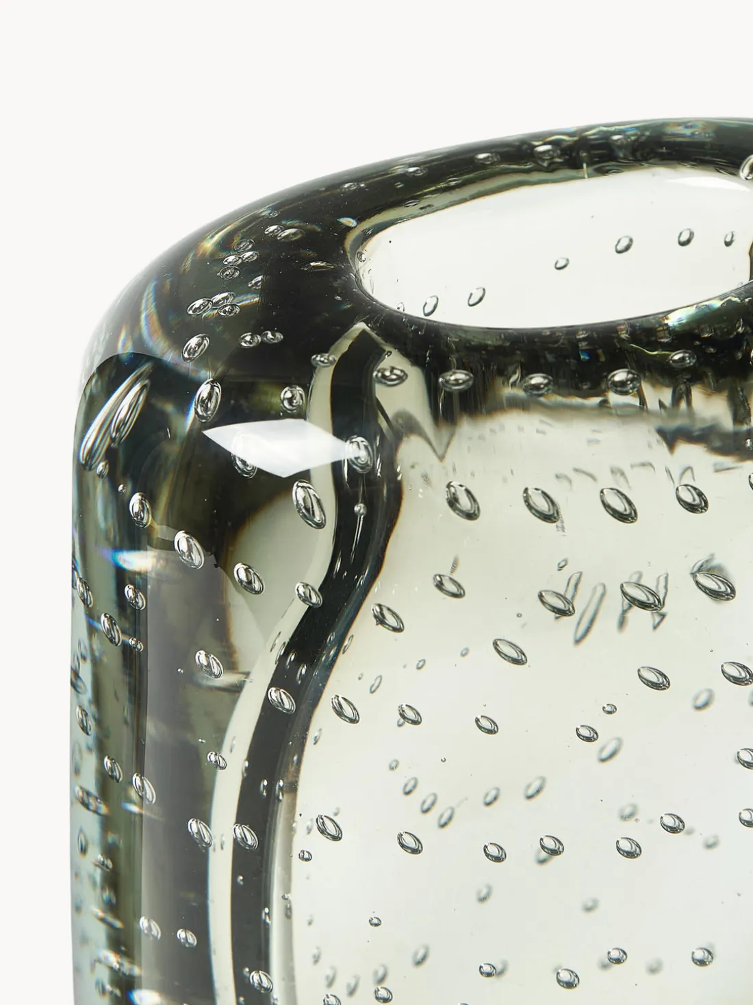 Jarrón soplado Amara, 20 cm