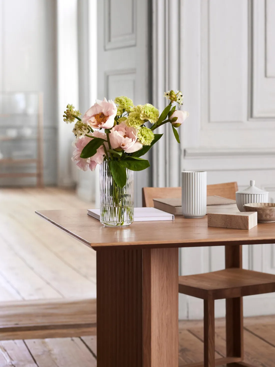 Jarrón soplado artesanalmente Lyngby, 21 cm