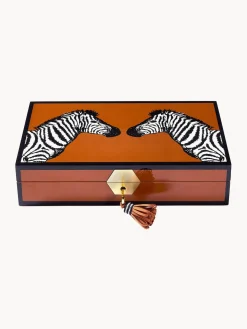 Joyero de madera Zebra
