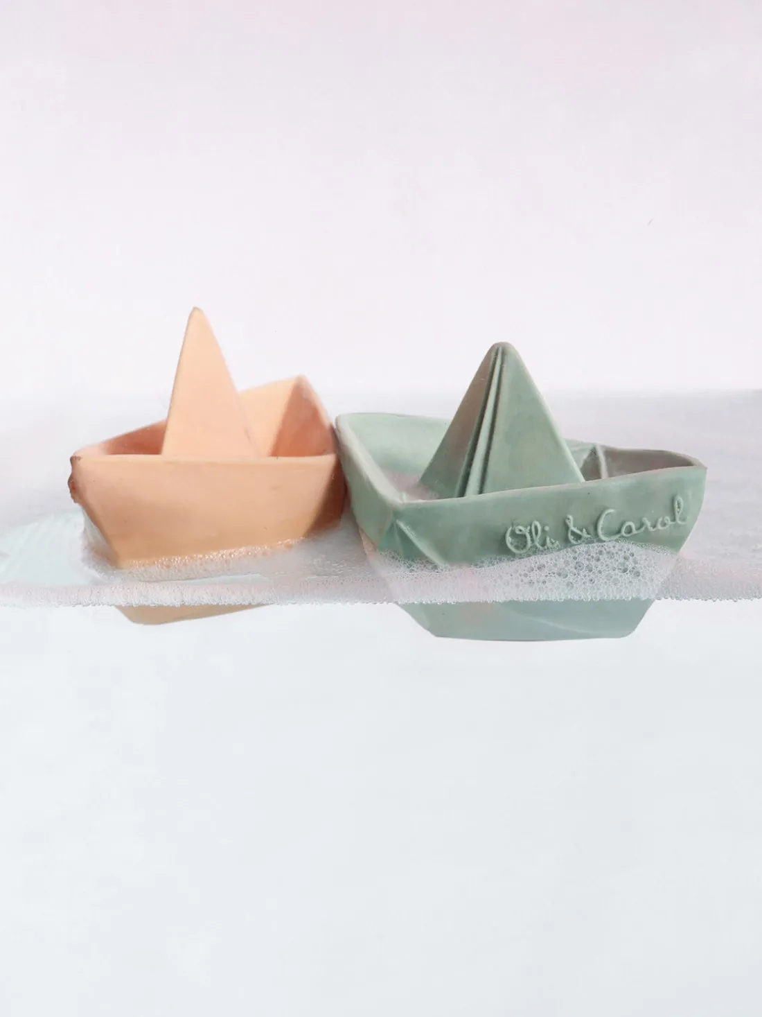 Juguete de baño artesanal Origami Boat