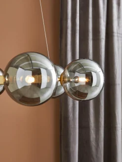 Lámpara araña de cristal espejado Circle