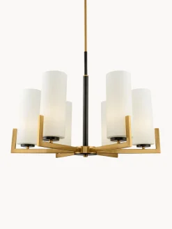 Lámpara araña grande de vidrio Fortano