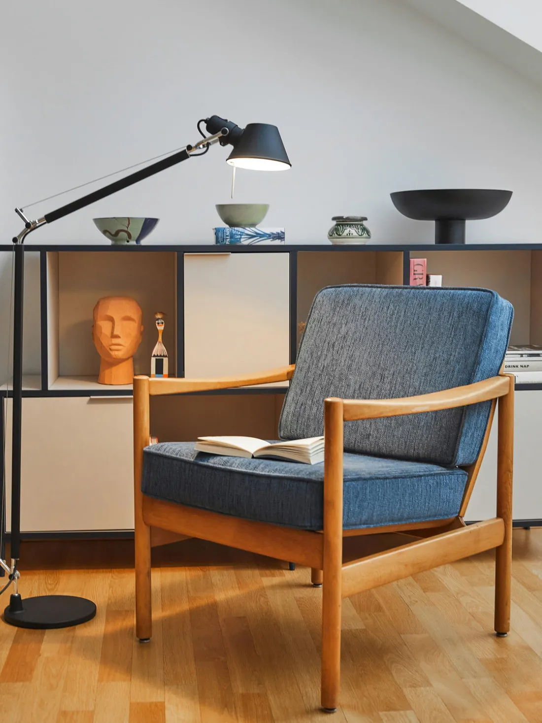 Lámpara de lectura artesanal Tolomeo Lettura