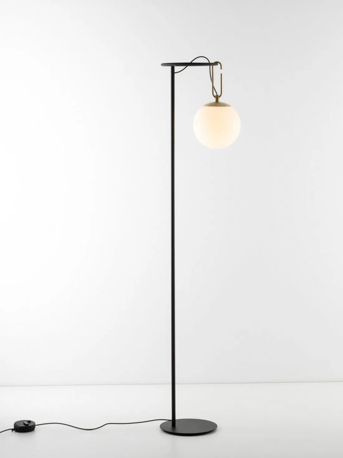 Lámpara de lectura grande soplada artesanalmente nh