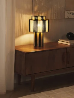 Lámpara de mesa de lino Lace